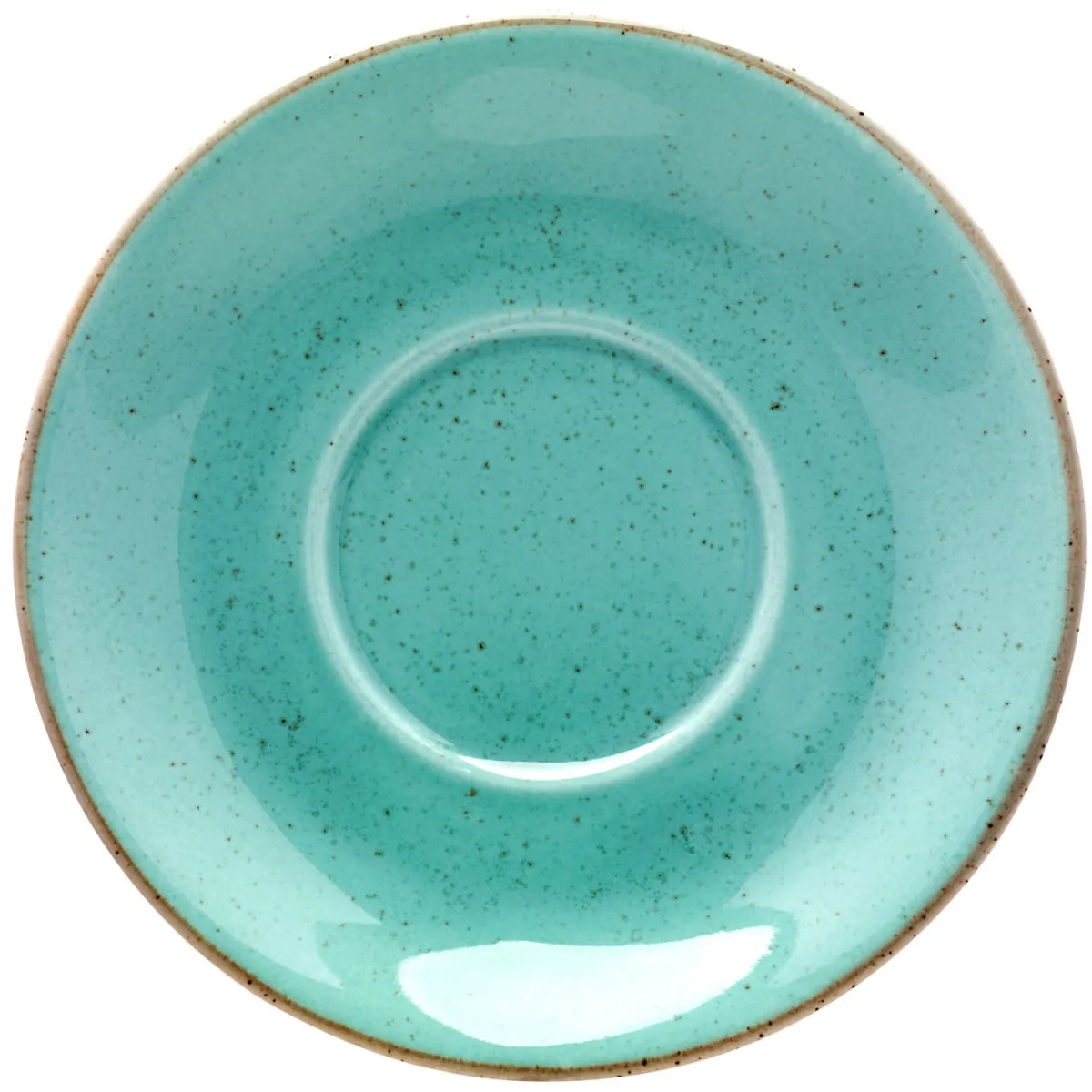 6x VEGA Piattino per tazza cappuccino Sidina; 16 cm (Ø); turchese; rotonda; 6 pz. / Pacco