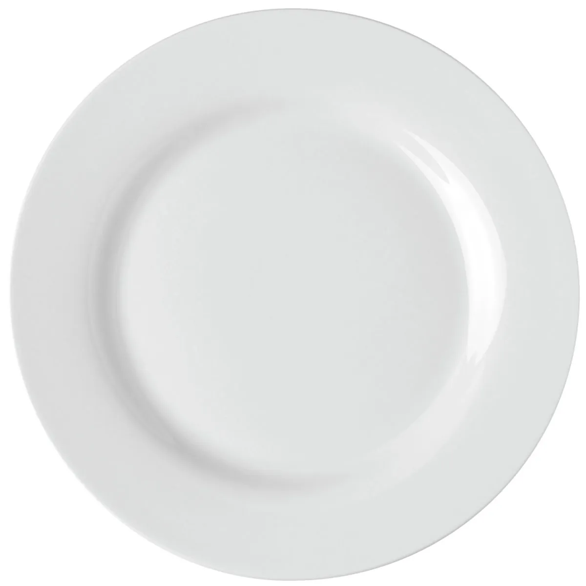 6x PULSIVA Piatto Eco piano; 27 cm (Ø); bianco; rotonda; 6 pz. / Pacco