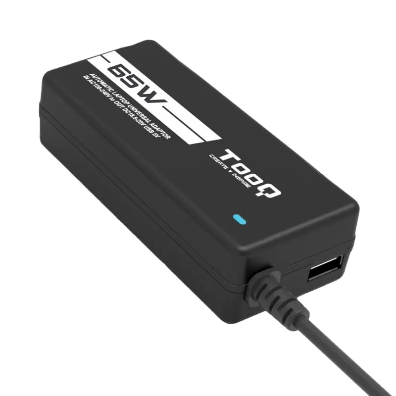 Tooq TQLC-65BS02AT Caricabatterie portatile universale da 65 W