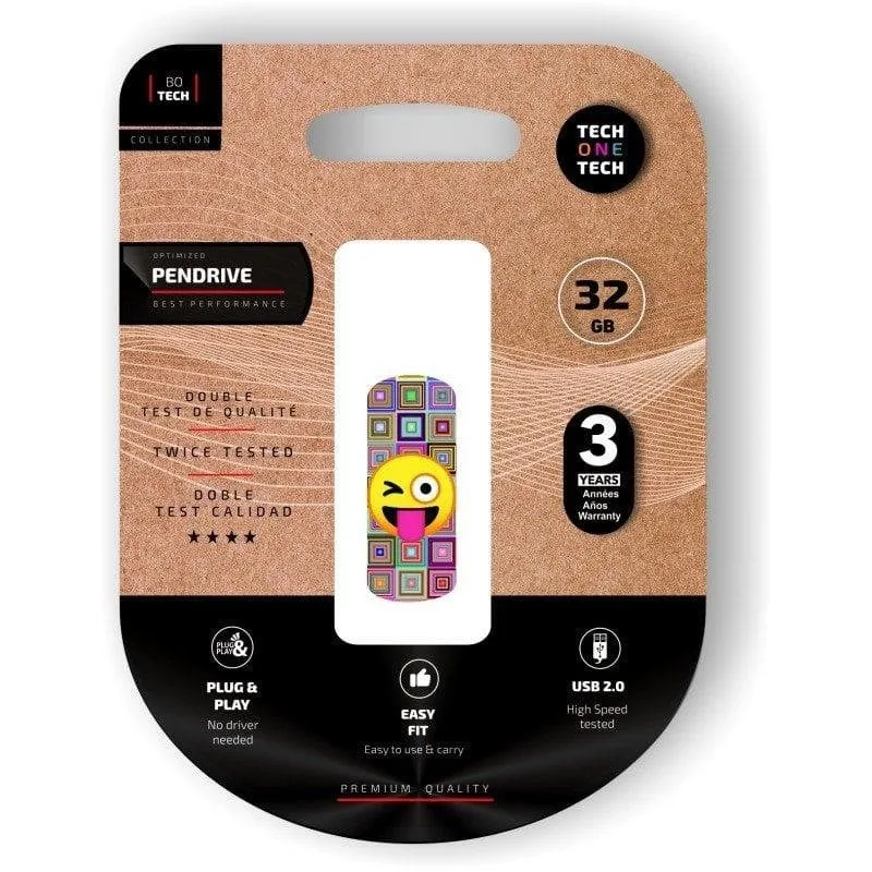 Unità flash USB Tech One Tech TEC4402-32 32GB USB 2.0 Multicolore
