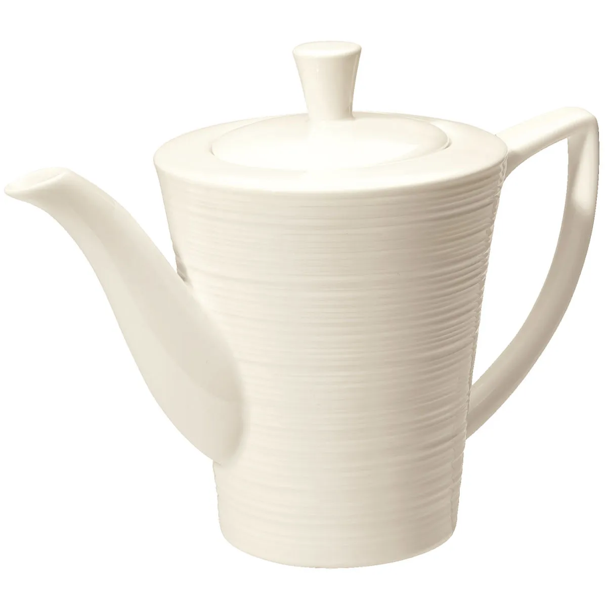 6x VEGA Caffettiera Skyline; 420 ml, 10x14.5 cm (ØxH); bianco crema; rotonda; 6 pz. / Pacco