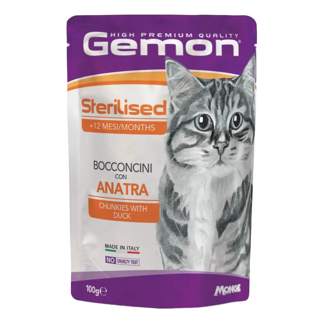 Gemon sterilized bocconcini con anatra 100 g