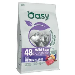 Oasy Monoprotein formula Adult Medium/Large Cinghiale 10 kg - Crocchette monoproteiche cane