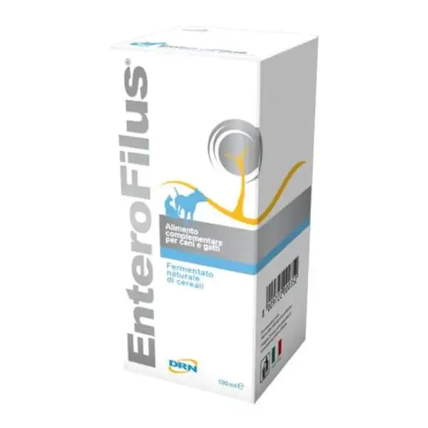 DRN Enterofilus Flacone Supporto intestinale Liquido per cani e gatti 100 ml Flacone - Integratori per cani
