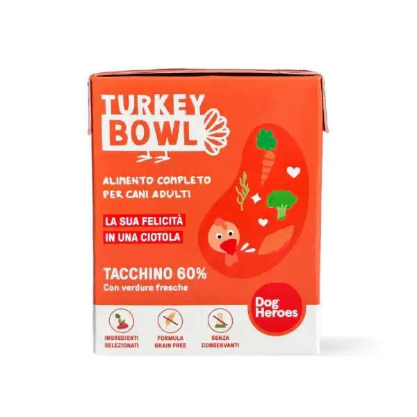 Dog Heroes Adult All Breeds Bowl Monoproteico Grain Free 390 gr Manzo - Umido monoproteico cane
