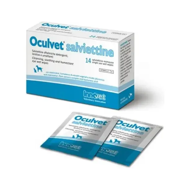 Innovet Oculvet Salviettine oftalmiche detergenti per cani e gatti 14 Salviettine Monouso