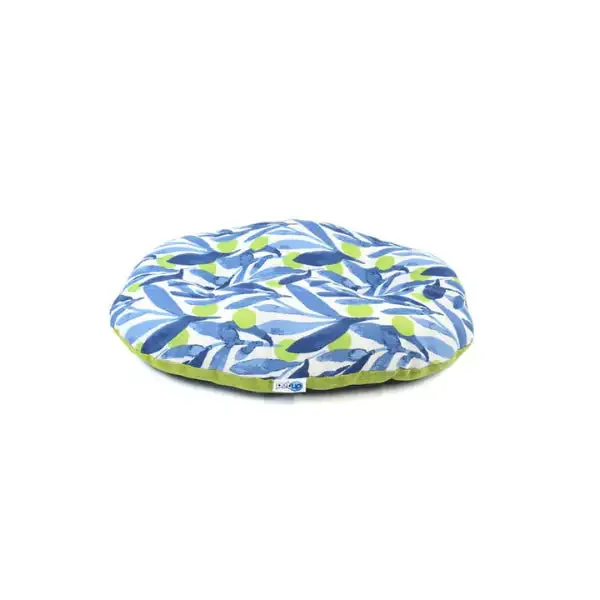PetUp Cuscino Ovale Blu e Verde 90 x 60 cm