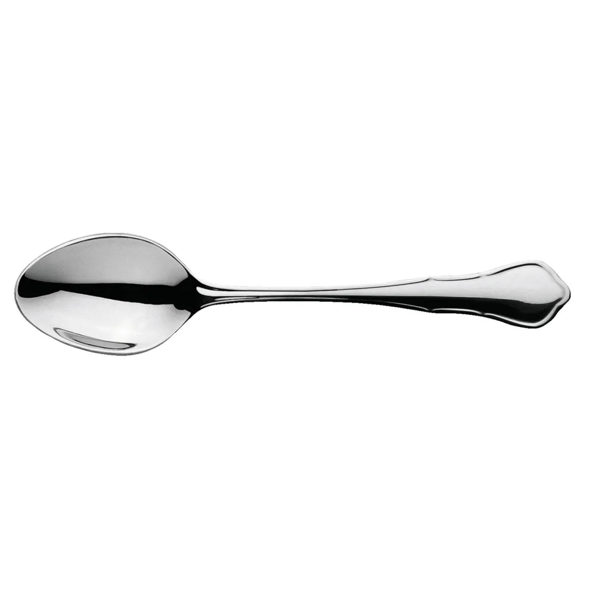 12x VEGA Cucchiaino caffè espresso Chippendale; 11.2 cm (L); argento, manico argento; 12 pz. / Pacco