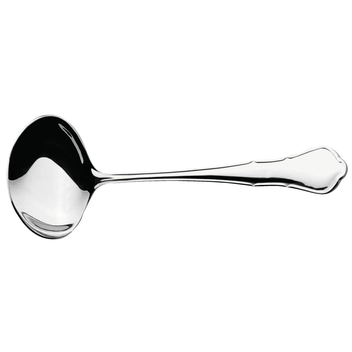 VEGA Cucchiaio salsa Chippendale; 17.9 cm (L); argento, manico argento