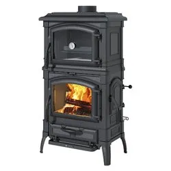 Stufa legna 8,2kW ISETTA Forno Nero antracite 5 stelle 3010440