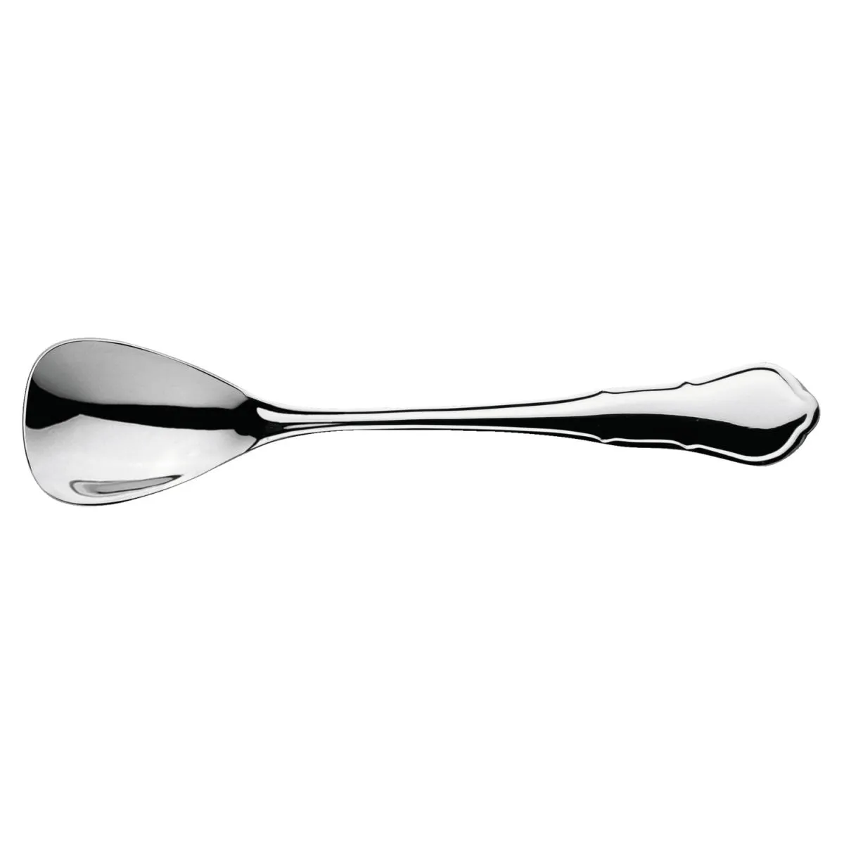 12x VEGA Cucchiaio gelato Chippendale corto; 13.9 cm (L); argento, manico argento; 12 pz. / Pacco