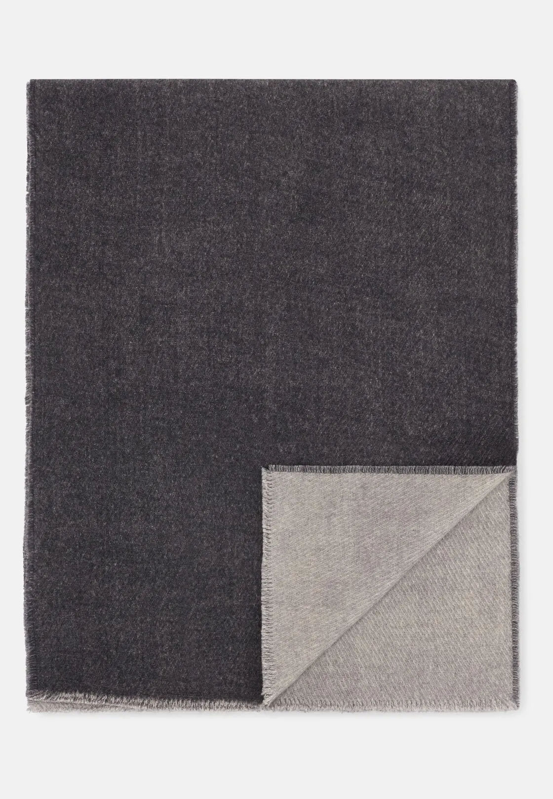 Boggi, Sciarpa Con Armatura Drill In Lana, Uomo, Light grey