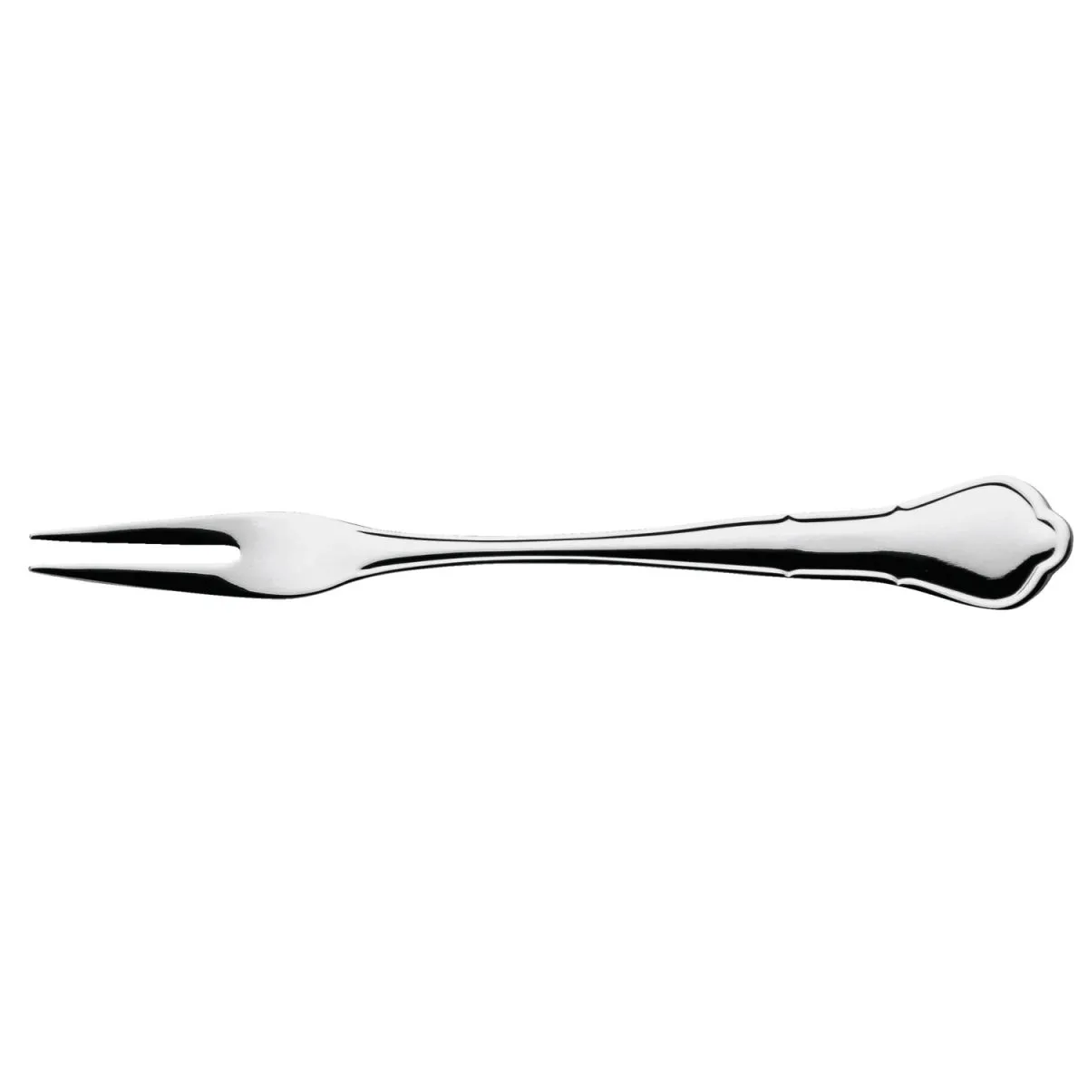 VEGA Forchettone Chippendale; 18 cm (L); argento, manico argento