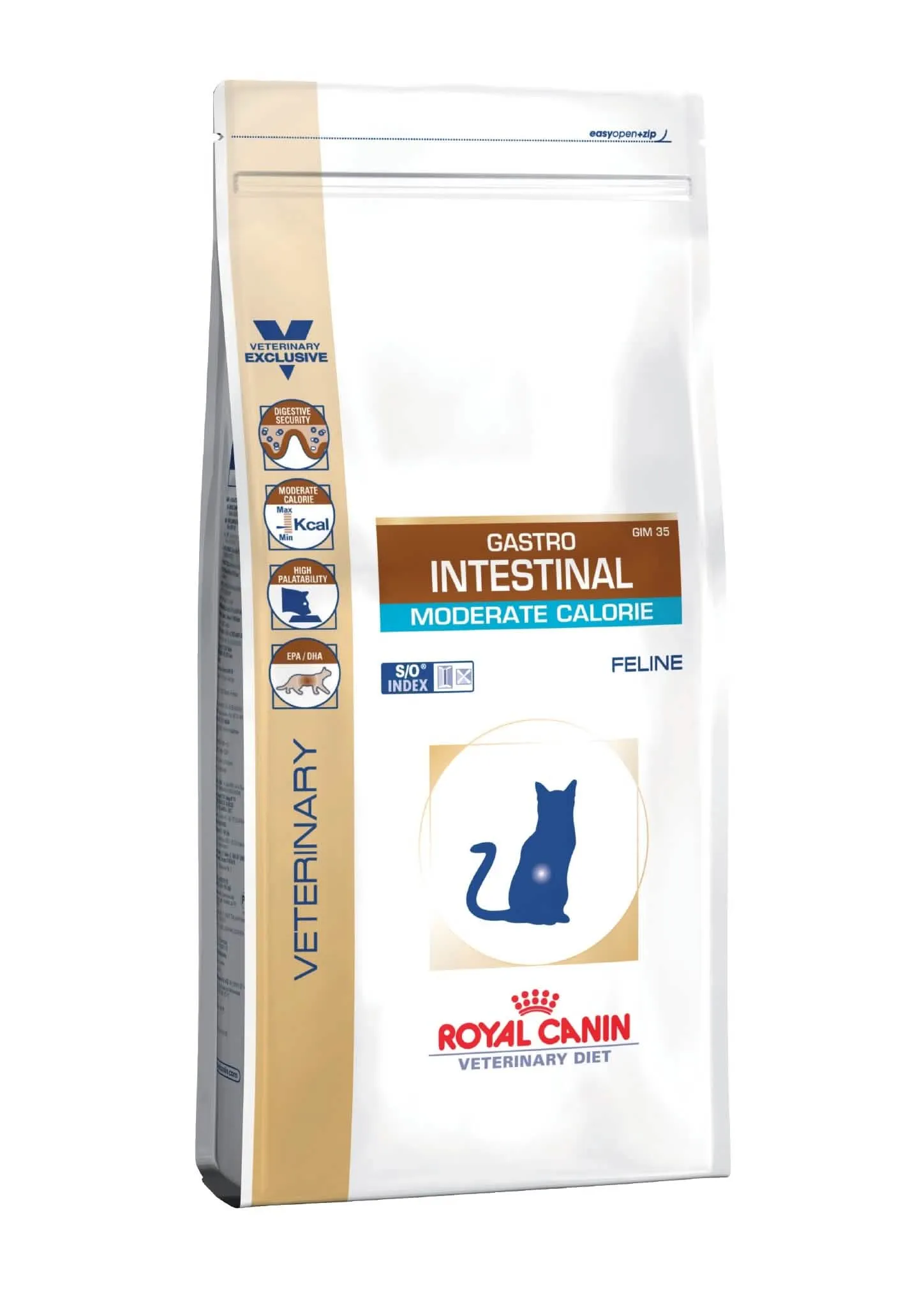 Veterinary diet feline dry gastro intestinal moderate cal. 2 kg