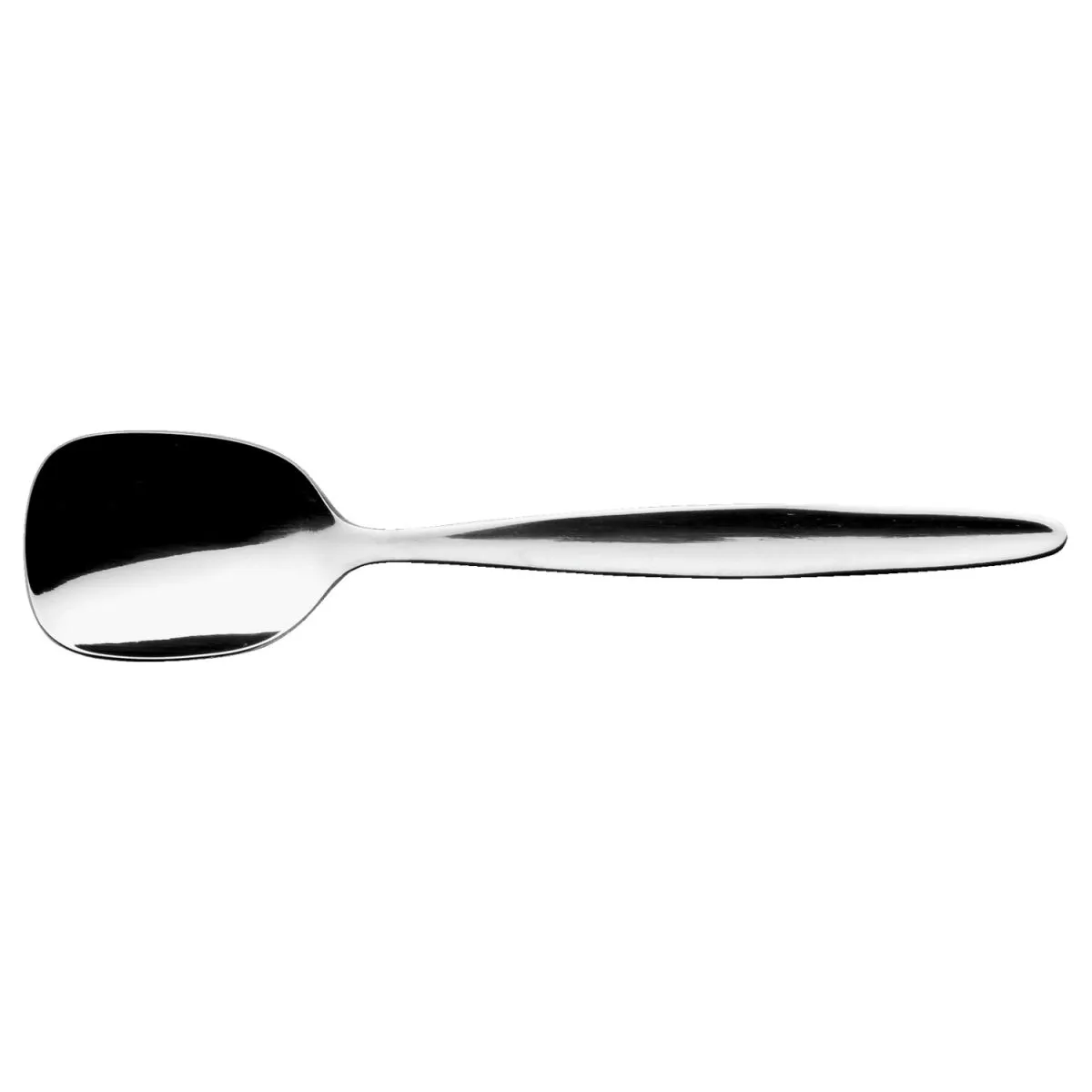 12x VEGA Cucchiaio gelato Fortuna corto; 13.3 cm (L); argento, manico argento; 12 pz. / Pacco