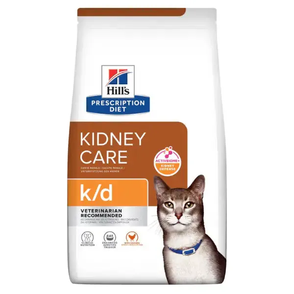 Hill's Prescription Diet k/d Feline con Pollo 3 kg - Dieta veterinaria per gatti