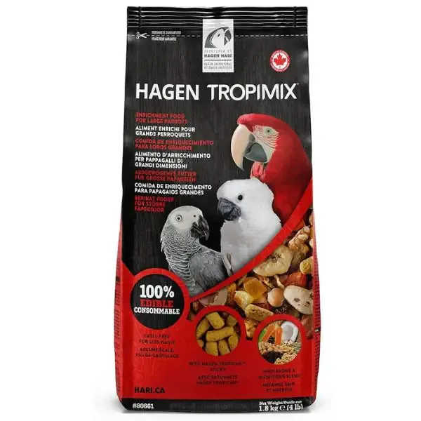 Hagen Hari Tropimix Large Parrots 1,8 kg - Mangime per uccelli