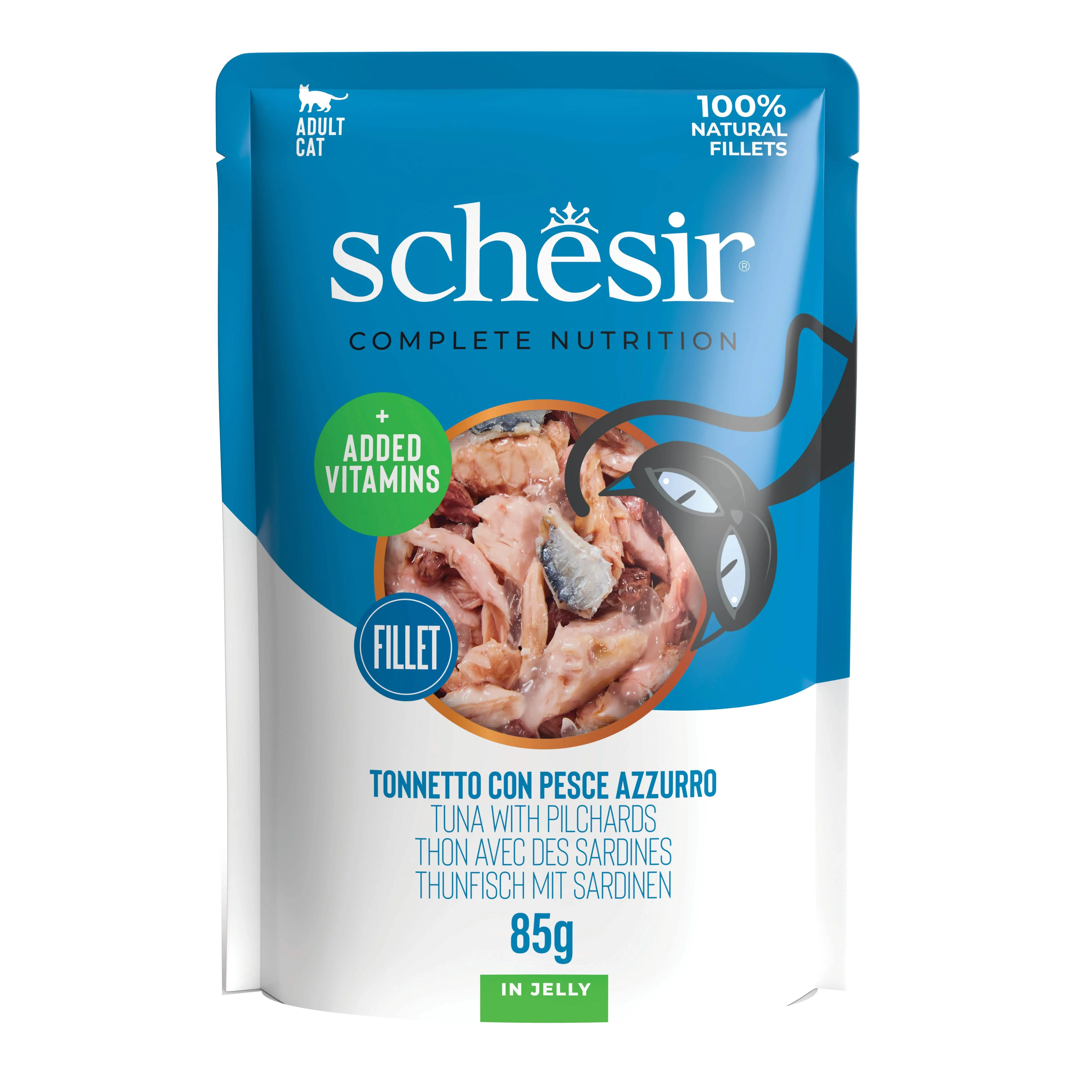Schesir cat tonno pesce azzurro busta 85g