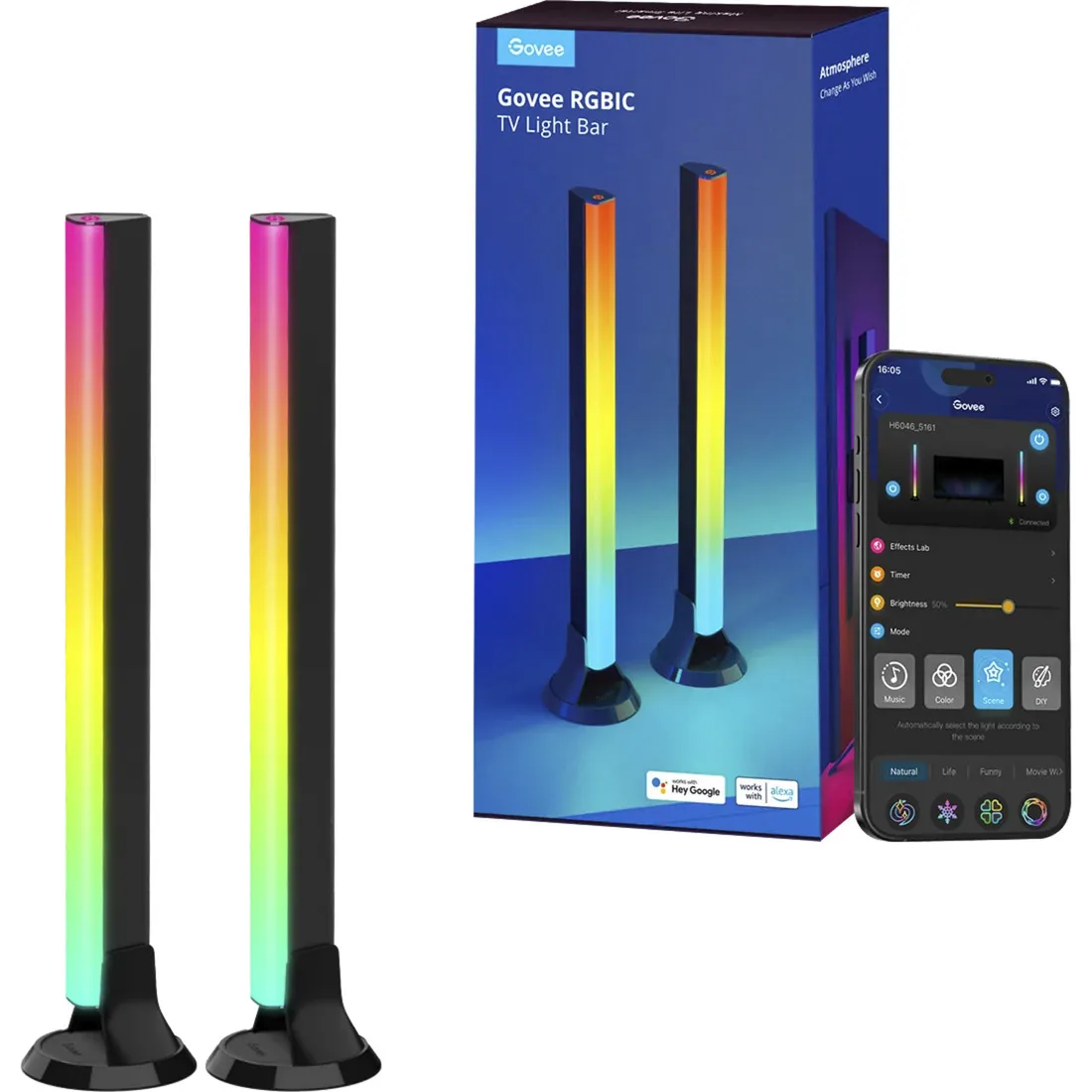 Barre luminose RGBIC per TV, Luce LED