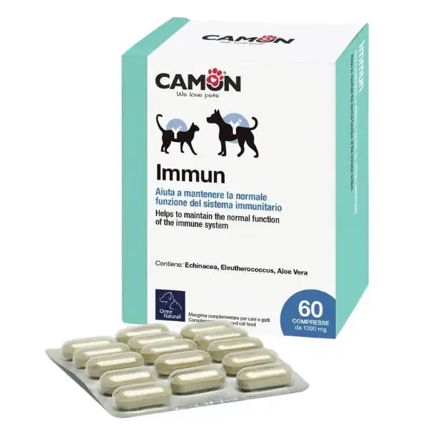 Orme Naturali Immun Supporto del sistema immunitario Compresse per cani e gatti 60 Compresse - Integratori per cani
