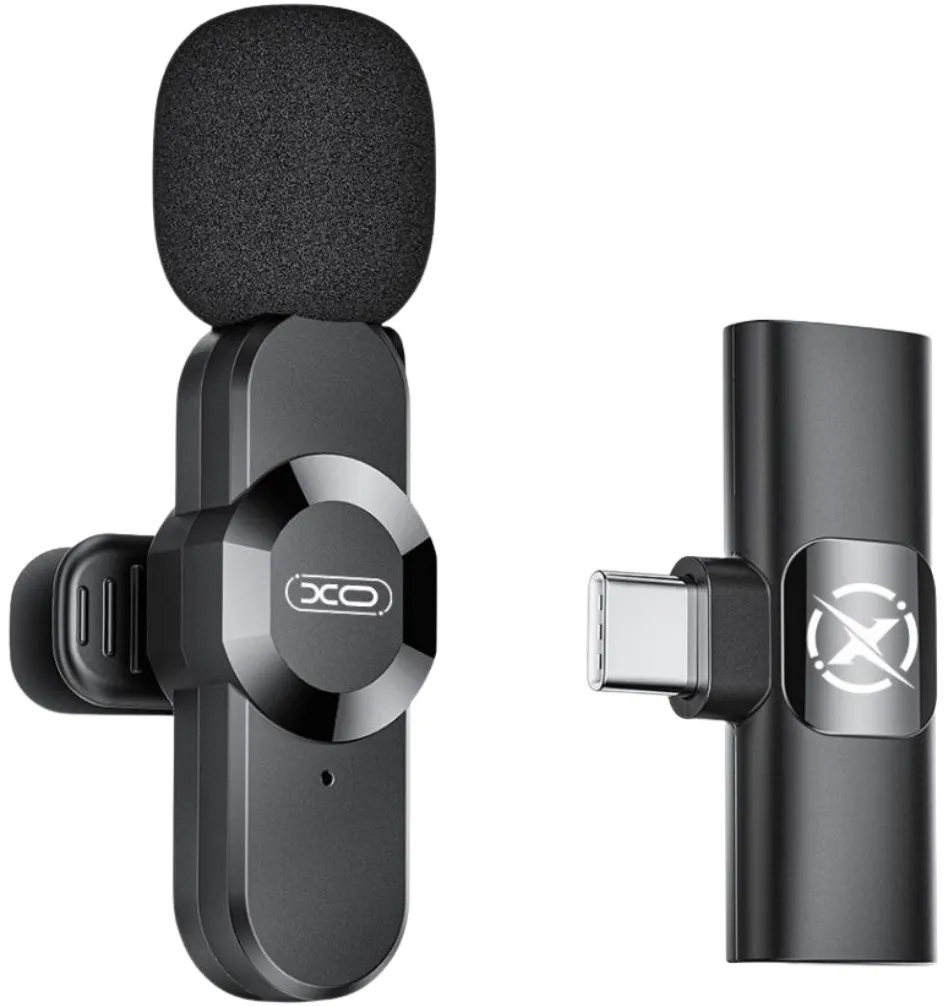 Lavalier XO Design MC13, USB-C / Lightning, Nera