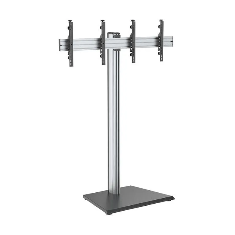 Supporto da Pavimento Kimex per 2 Schermi TV 43"-49" Altezza 175cm VESA 400x400 Max 50Kg