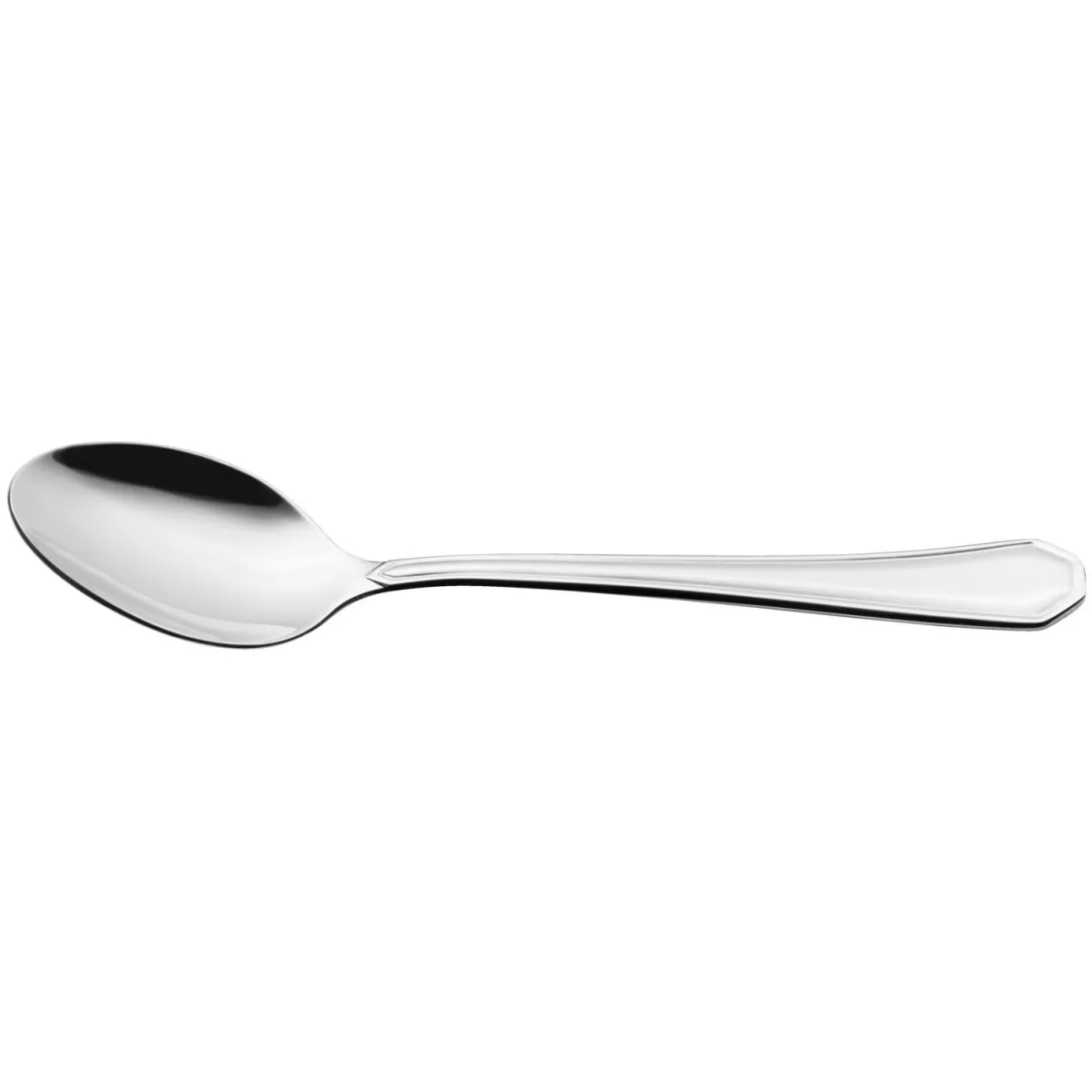 12x VEGA Cucchiaino tè Tunis; 14.2 cm (L); argento, manico argento; 12 pz. / Pacco