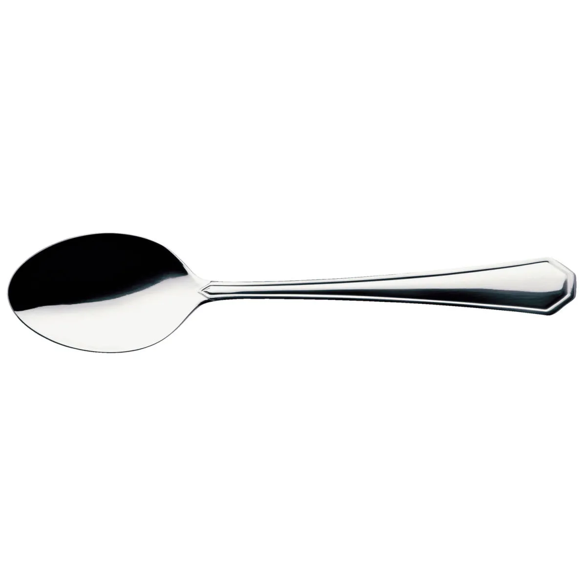 12x VEGA Cucchiaio frutta Tunis; 18 cm (L); argento, manico argento; 12 pz. / Pacco