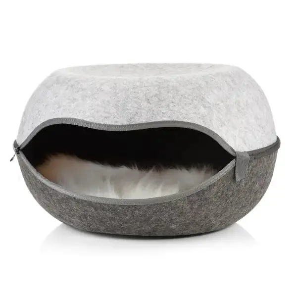 Cuccia per gatti Nicchia in felcro, con cuscino double face Canadian Cat Antracite - Cuccia per gatti