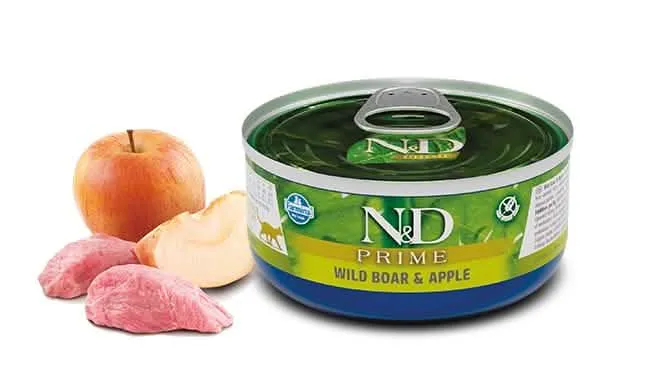 N&D Wet Cat Prime Cinghiale 80 g - Nutrizione Umida Superiore per Gatti