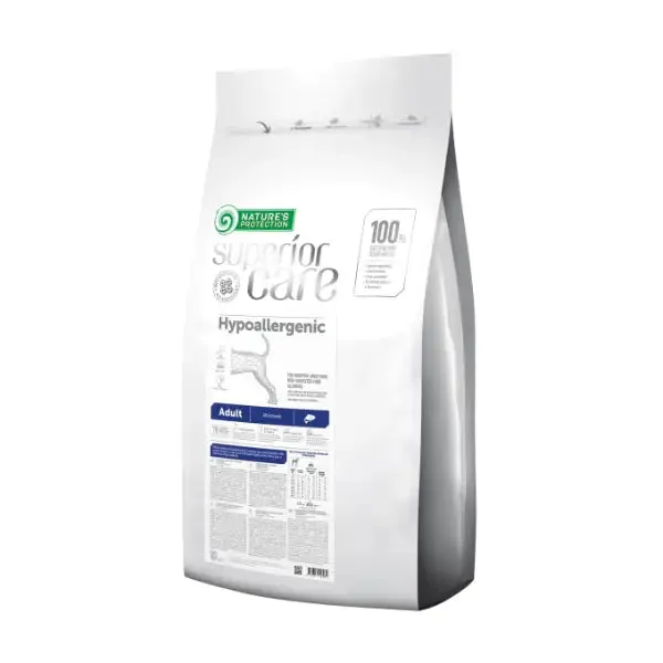 Nature’s Protection Superior Care Dog Adult Hypoallergenic Grain Free con Salmone 10 kg - Croccantini per cani