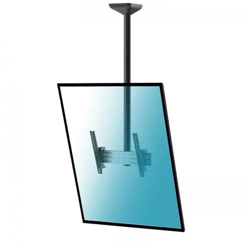 Kimex Supporto da Soffitto Inclinabile per TV 43"-75" Modalità Verticale Altezza 150cm VESA 400x400 Max 50Kg