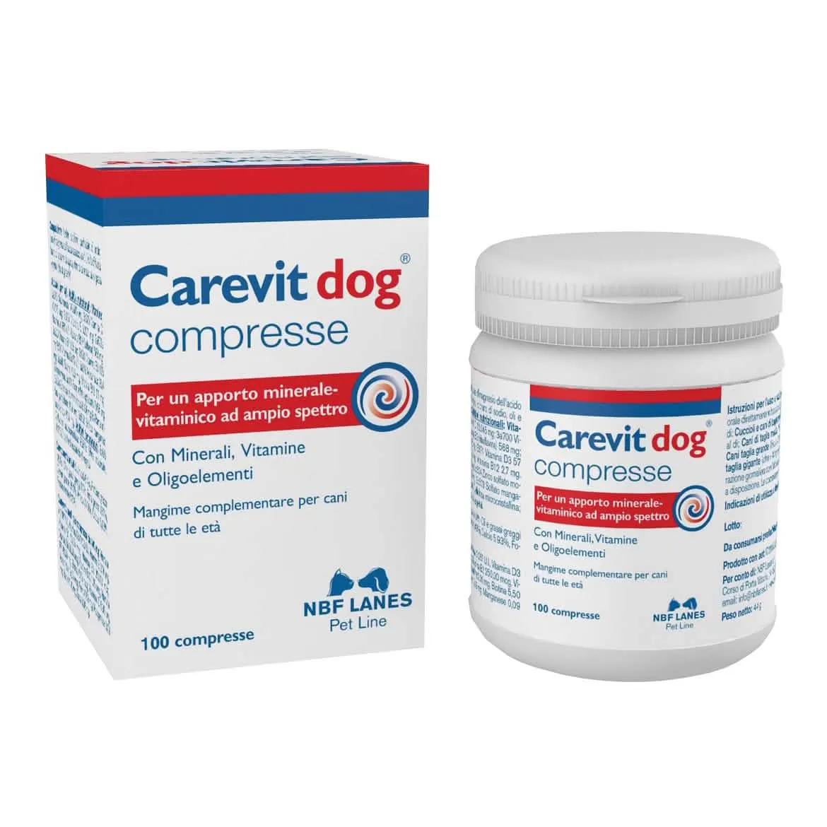 Carevit dog flacone 100 compresse appetibili