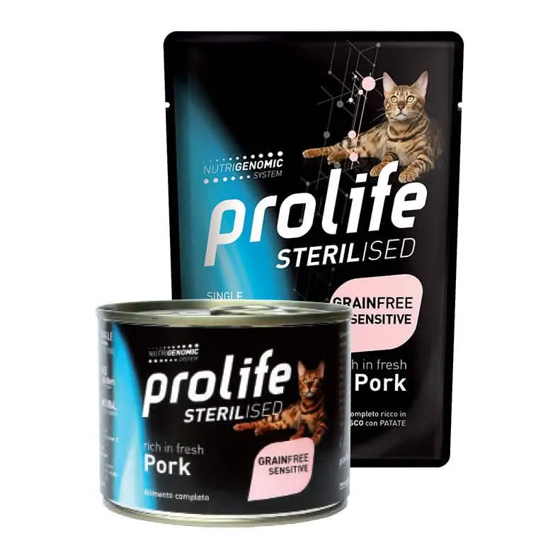 Prolife cat sterilised adult pork 85 g