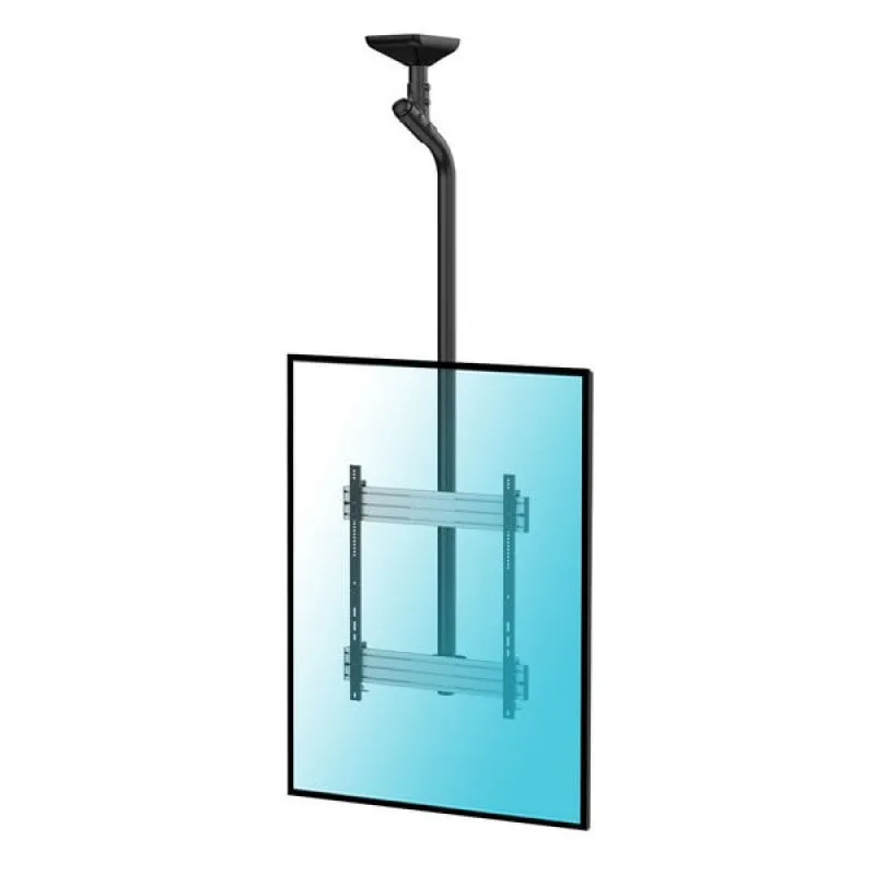 Kimex Supporto da Soffitto per TV 65"-75" Modalità Verticale Altezza 225cm VESA 800x600 Max 50Kg