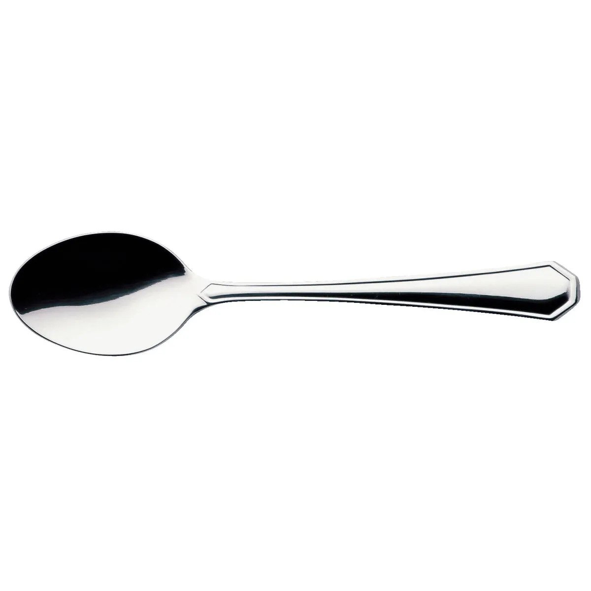 12x VEGA Cucchiaino caffè espresso Tunis; 11 cm (L); argento, manico argento; 12 pz. / Pacco