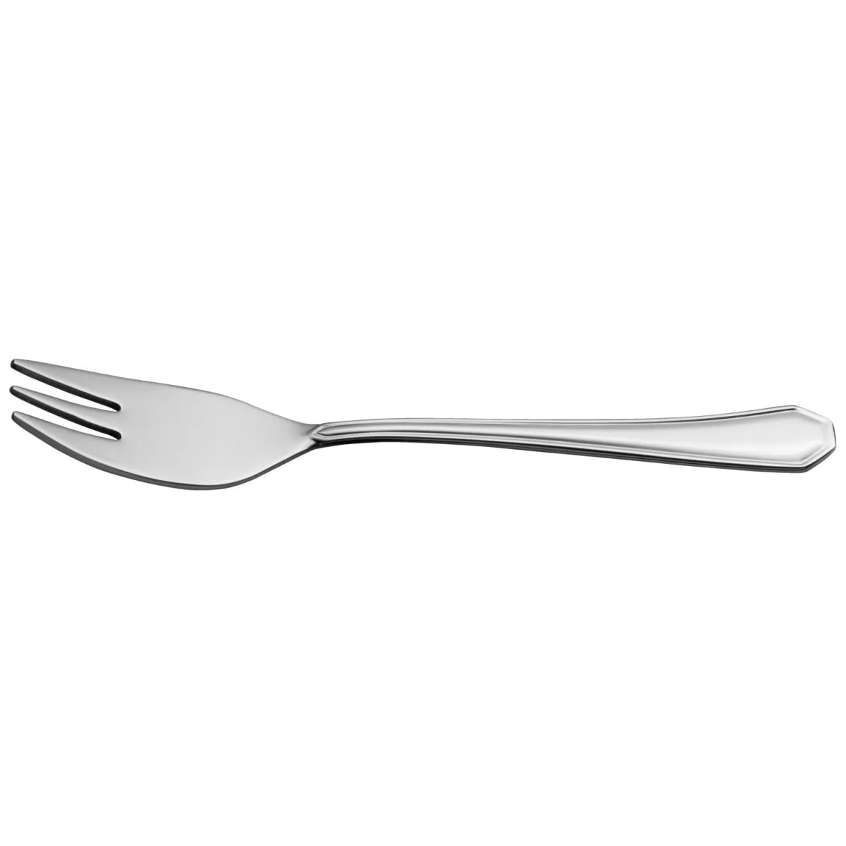 12x VEGA Forchetta da dolce Tunis; 14.5 cm (L); argento, manico argento; 12 pz. / Pacco