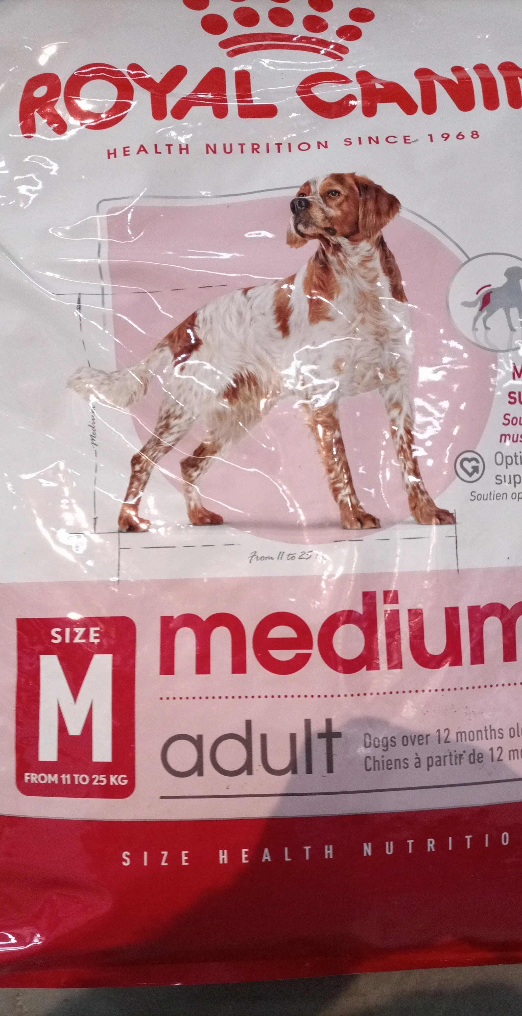 Size health nutrition dog medium adult 12 kg
