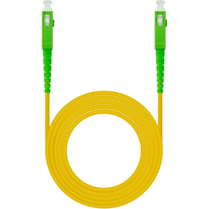 Cavo in fibra ottica nanocavo SC/APC monomodale G657A2 5 m Giallo