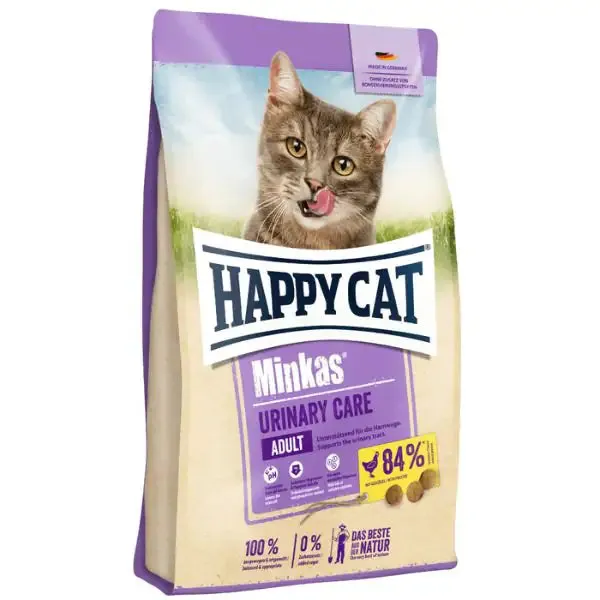 Happy Cat Adult Minkas Urinary Care Pollo 10 kg - Croccantini per gatti