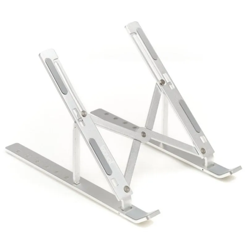 Supporto per laptop pieghevole Iggual in alluminio argento 17