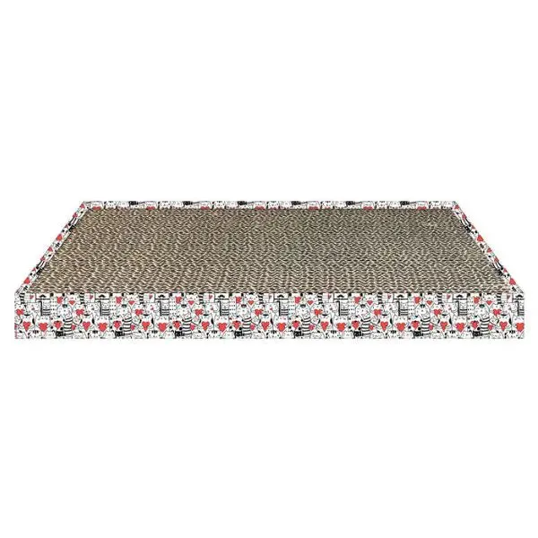 Tiragraffi in cartone con erba gatta PetUp Misura 47x24x3 cm - Tiragraffi gatto