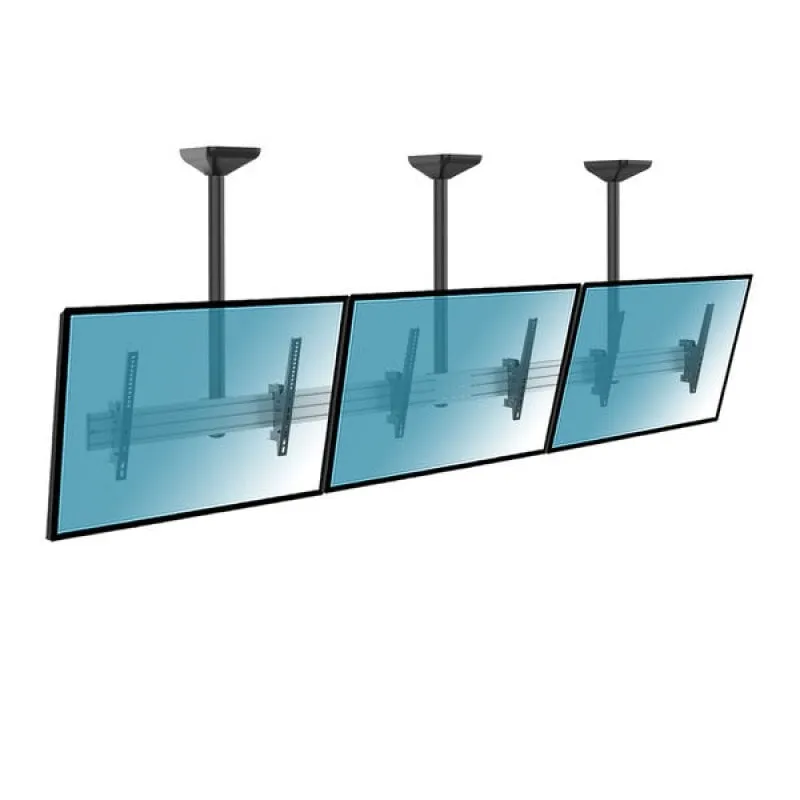 Kimex Montaggio a Soffitto Scheda Menu 3 TV 50"-55" Altezza 100cm VESA 600x400 Max. 50Kg