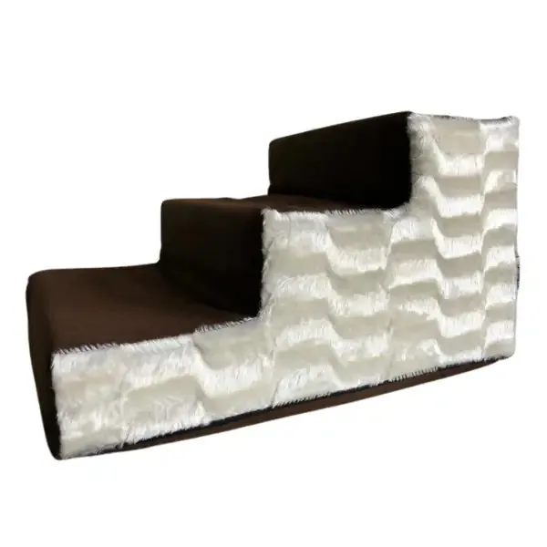 Scaletta Scendiletto Sfoderabile Fabotex 60 x 39 x 33 cm - Scaletta scendiletto sfoderabile in tessuto vellutato, progettata per facilitare l'accesso di cani anziani o con difficoltà, con imbottitura in poliuretano espanso e dimensioni compatte di 60x39x33 cm. - Cucce per cani