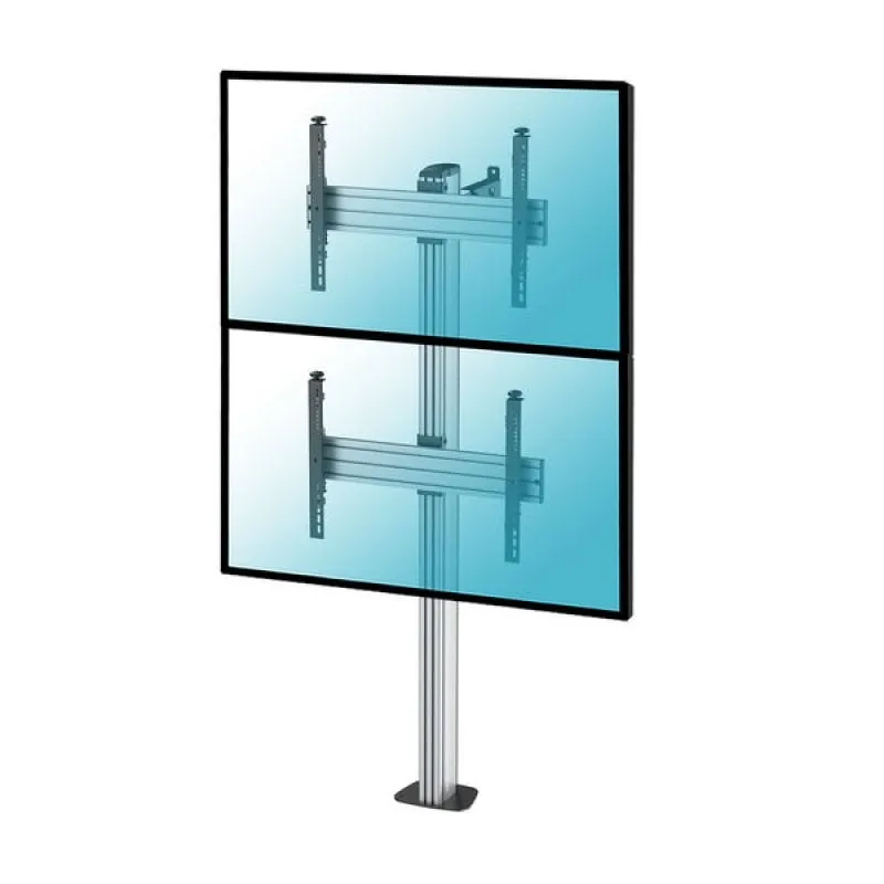 Supporto da pavimento avvitabile Kimex per 2 TV 40"-65" Altezza 175 cm VESA 600x400 Max. 50Kg