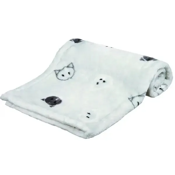 Coperta Mimi Trixie Beige - Coperta in morbido peluche ideale per gattini e cani di piccola taglia, misura 70 x 50 cm, facile da lavare e adatta anche per chi soffre di allergie. - Cucce per cani