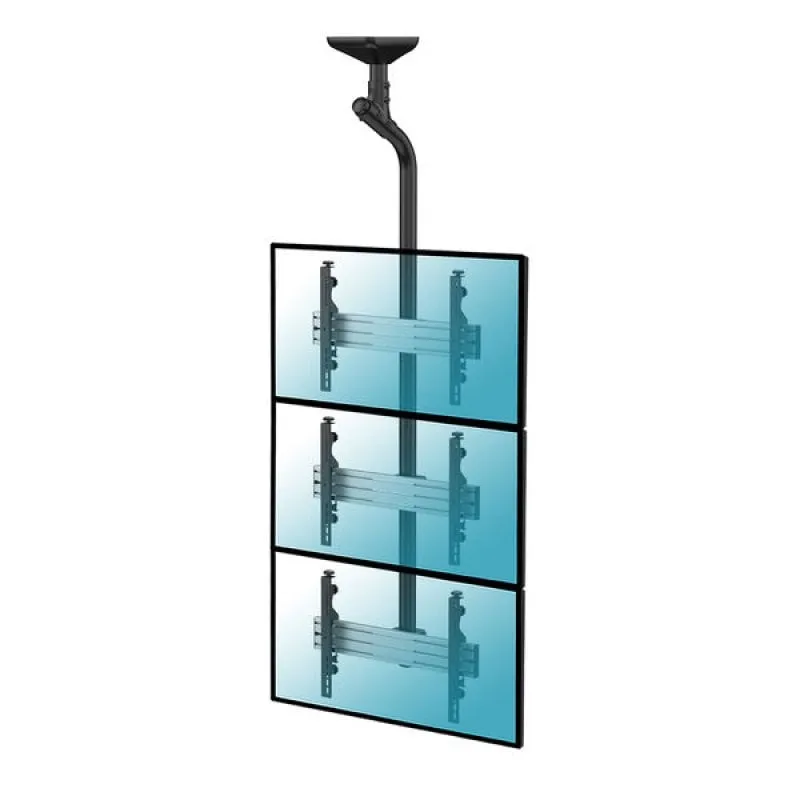 Kimex Montaggio a Soffitto Scheda Menu 3 Schermi TV 43"-55" Altezza 225 cm VESA 600x400 Max. 50Kg