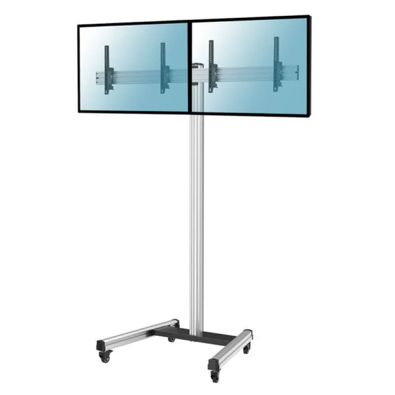 Supporto da Terra Kimex Inclinabile con Ruote per 2 TV 50"-55" Altezza 240cm VESA 600x400 Max. 50Kg