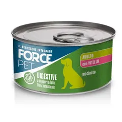 Forcepet Dog Adult Digestive supporto flora intestinale Macinato 150 gr Vitello - Cibo umido per cani