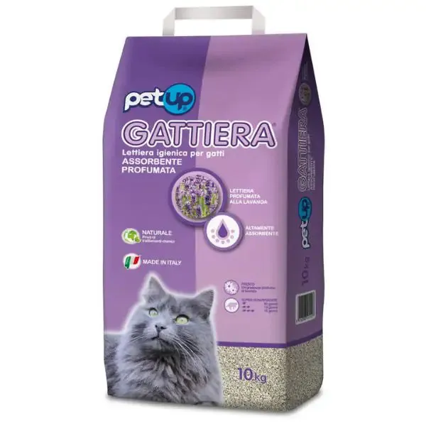 Lettiera assorbente naturale profumata Gattiera PetUp 8 lt (10 kg)